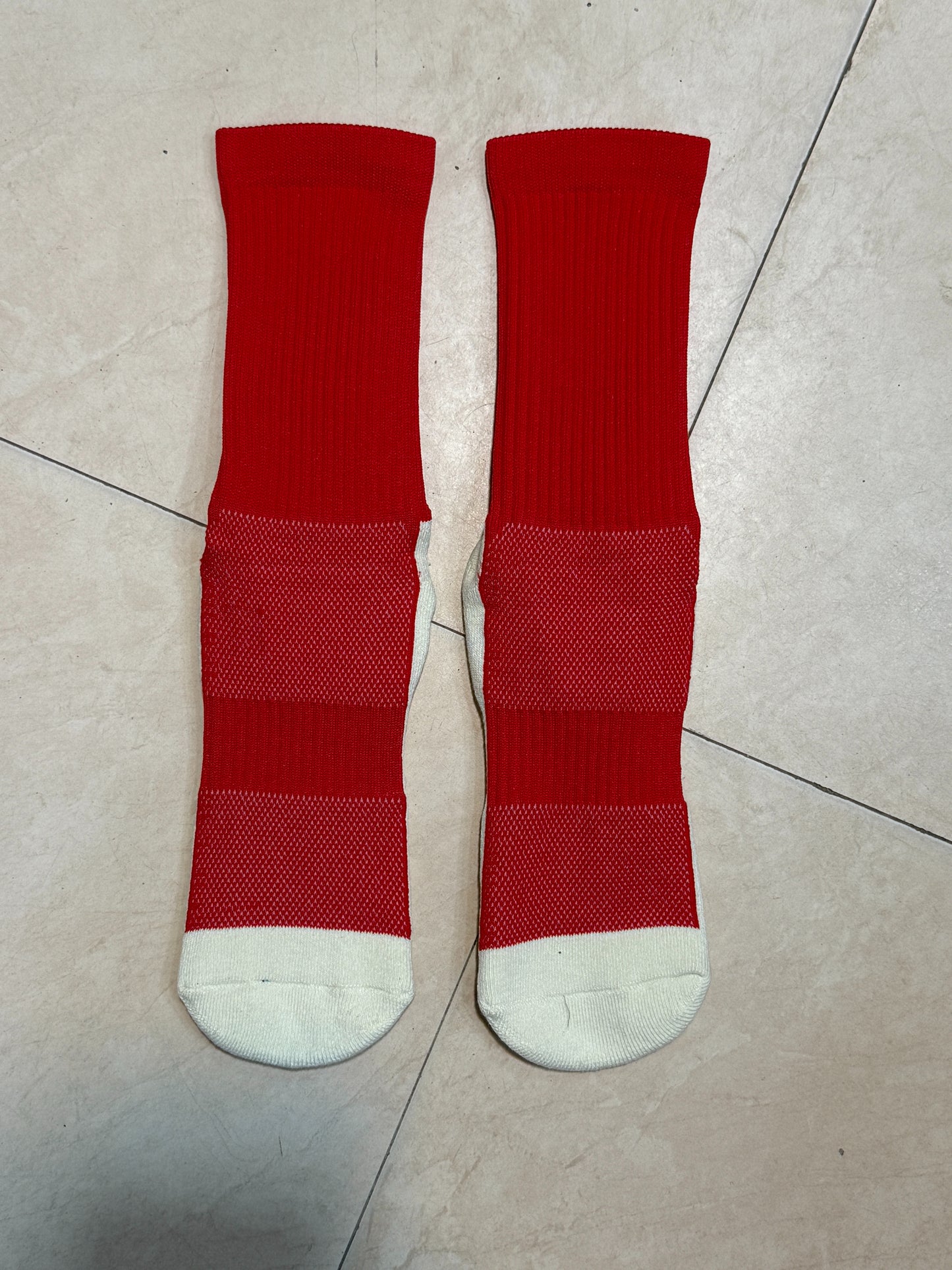 Red Grip Socks for Football
