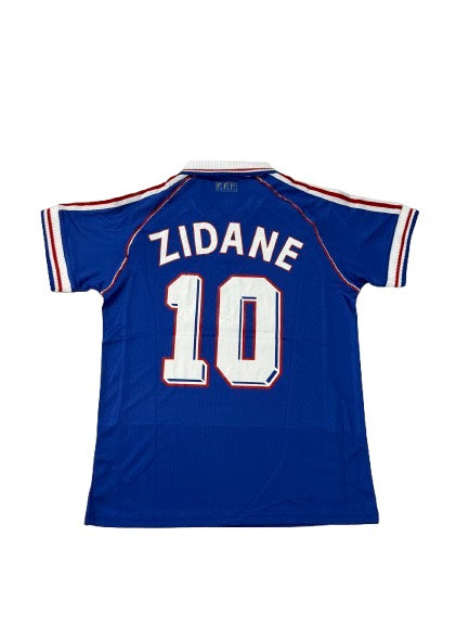 Zinedine Zidane #10 France 1998 World Cup Jersey – Retro Edition (Home)