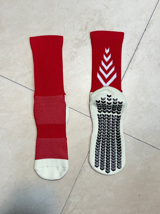 Red Grip Socks for Football