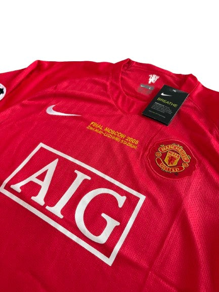 Cristiano Ronaldo #7 Manchester United 2008 Red Jersey – Long Sleeve (Retro)
