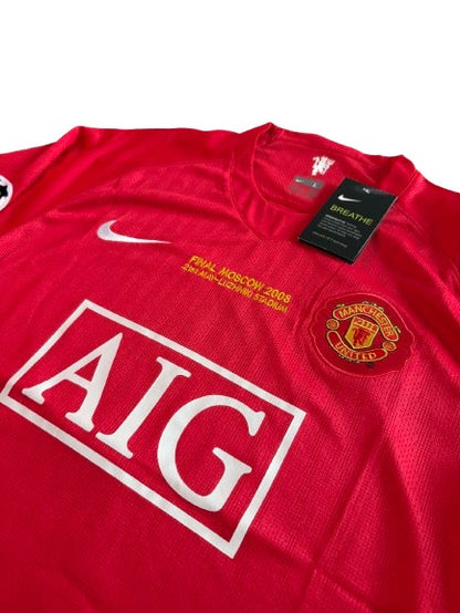 Cristiano Ronaldo #7 Manchester United 2008 Red Jersey – Long Sleeve (Retro)
