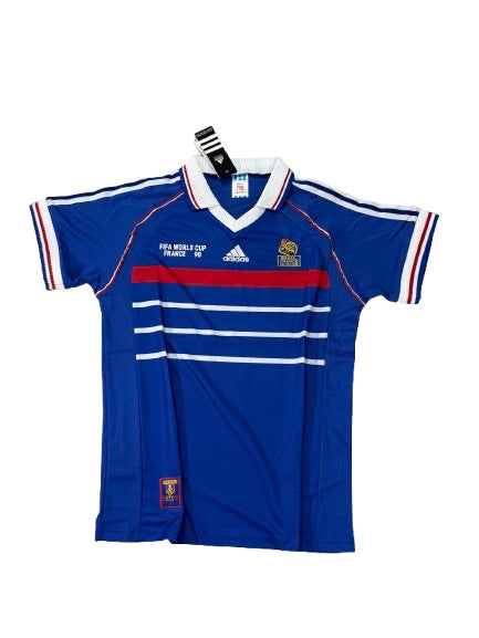 Zinedine Zidane #10 France 1998 World Cup Jersey – Retro Edition (Home)