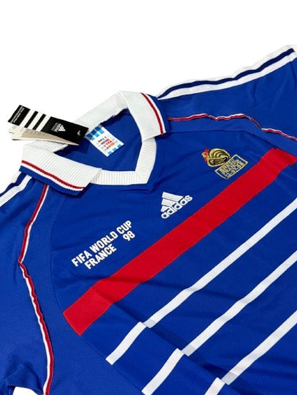 Zinedine Zidane #10 France 1998 World Cup Jersey – Retro Edition (Home)